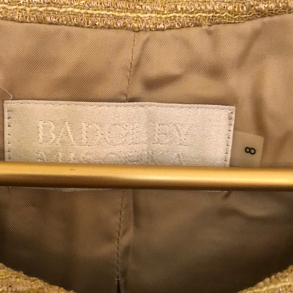 Badgley Mischka gold skirt set M - Picture 8 of 12